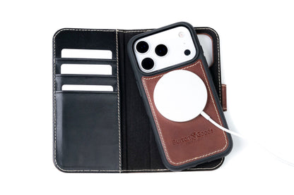 Burton Goods iPhone Case Modern Pocket Book Wallet Case For iPhone 17 Pro
