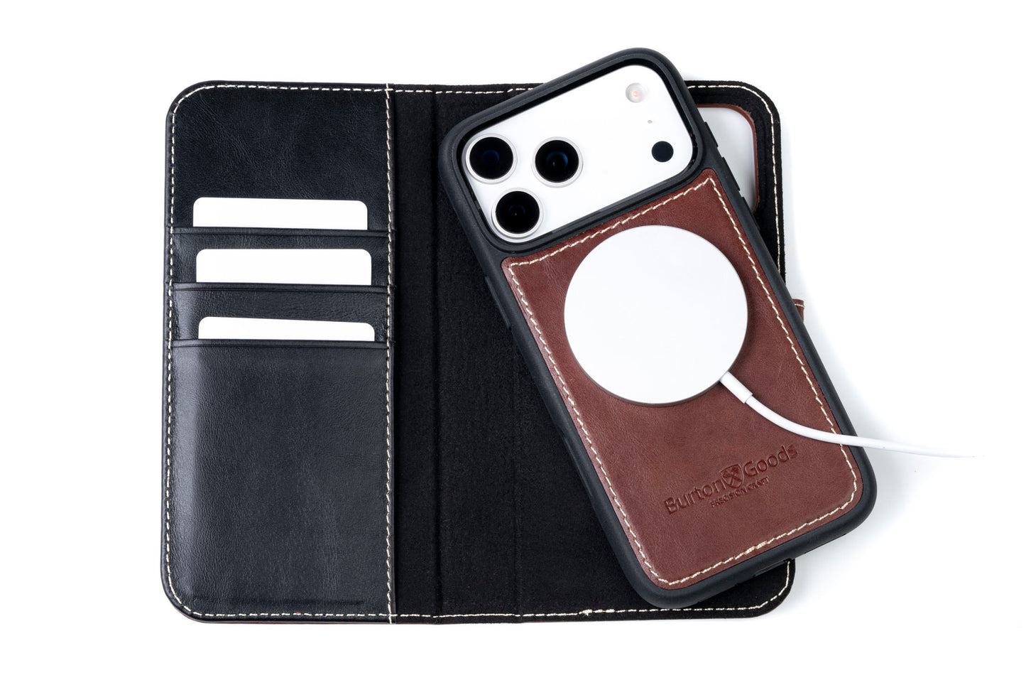 Burton Goods iPhone Case Modern Pocket Book Wallet Case For iPhone 17 Pro Max