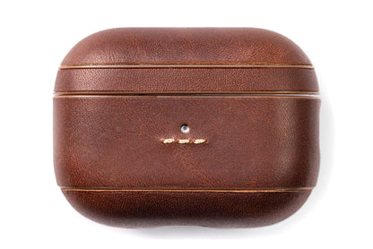 Burton Goods LLC® AirPods Case Aged Mahogany Leather Case For AirPods Pro 2