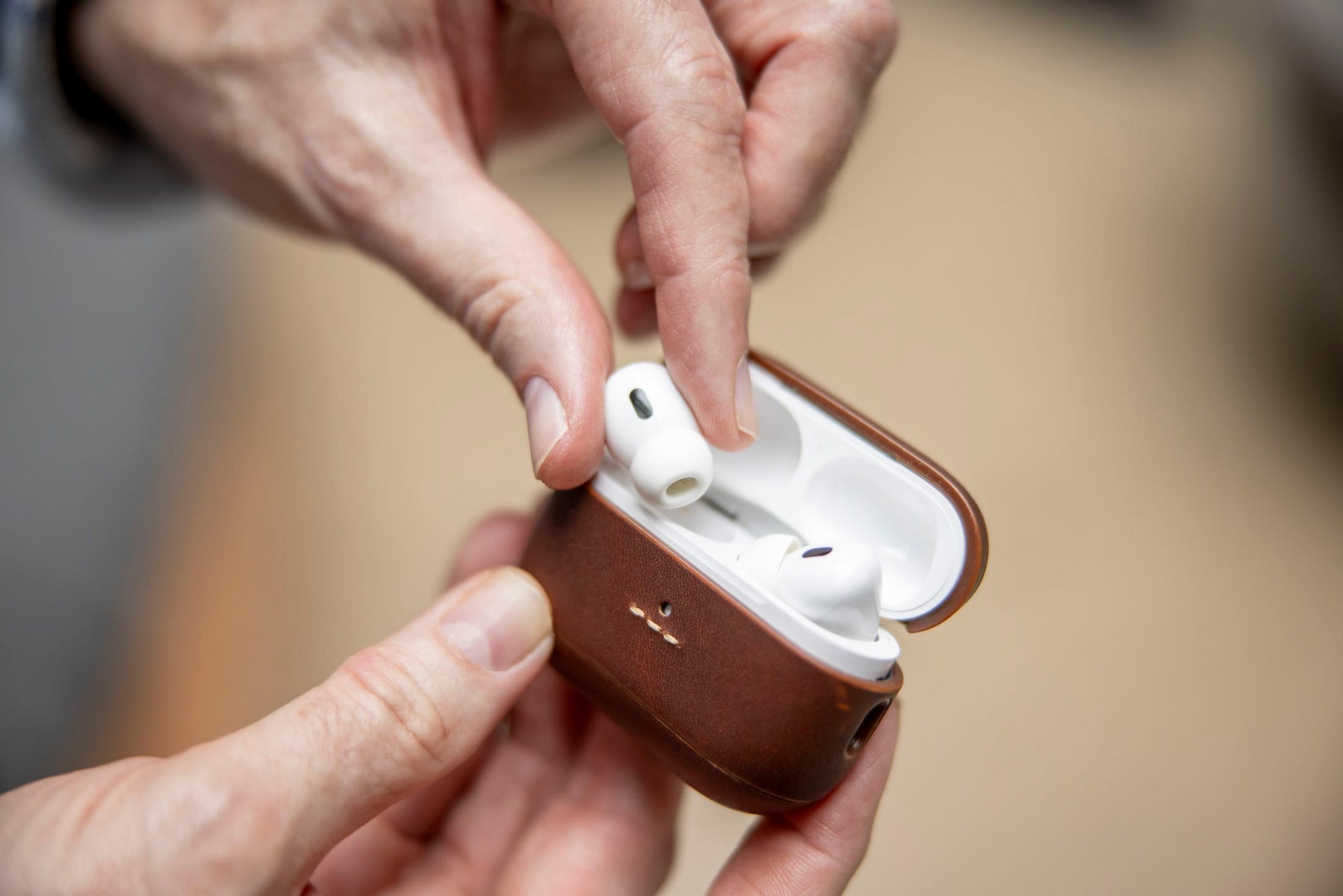Burton Goods LLC® AirPods Case Leather Case For AirPods Pro 3