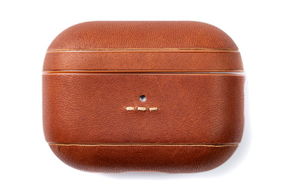 Burton Goods LLC® AirPods Case Aged Amber Leather Case For AirPods Pro 3