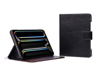 Burton Goods LLC iPad Case Onyx Black CLEARANCE Magnetic Leather Case M5 / M4 iPad Pro 11"