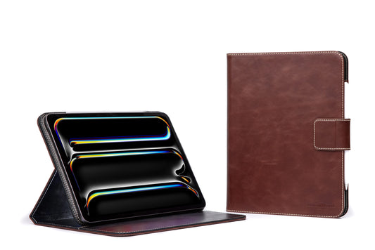 Burton Goods LLC iPad Case Mahogany CLEARANCE Magnetic Leather Case M5 / M4 iPad Pro 11"