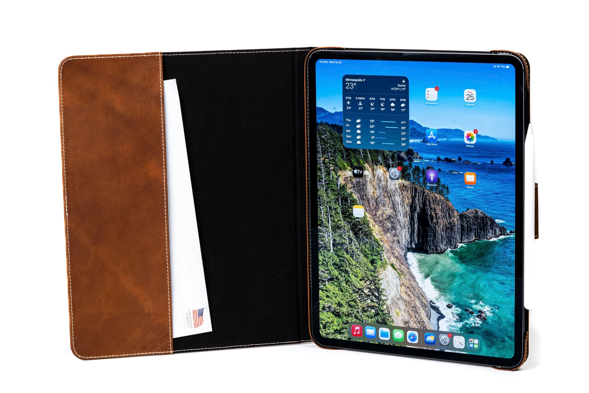 Burton Goods LLC iPad Case Limited Edition: Magnetic Leather Case M5 / M4 iPad Pro 13"