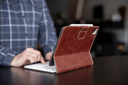 Burton Goods LLC iPad Case Magic Keyboard Leather Case For M5 / M4 iPad Pro 11