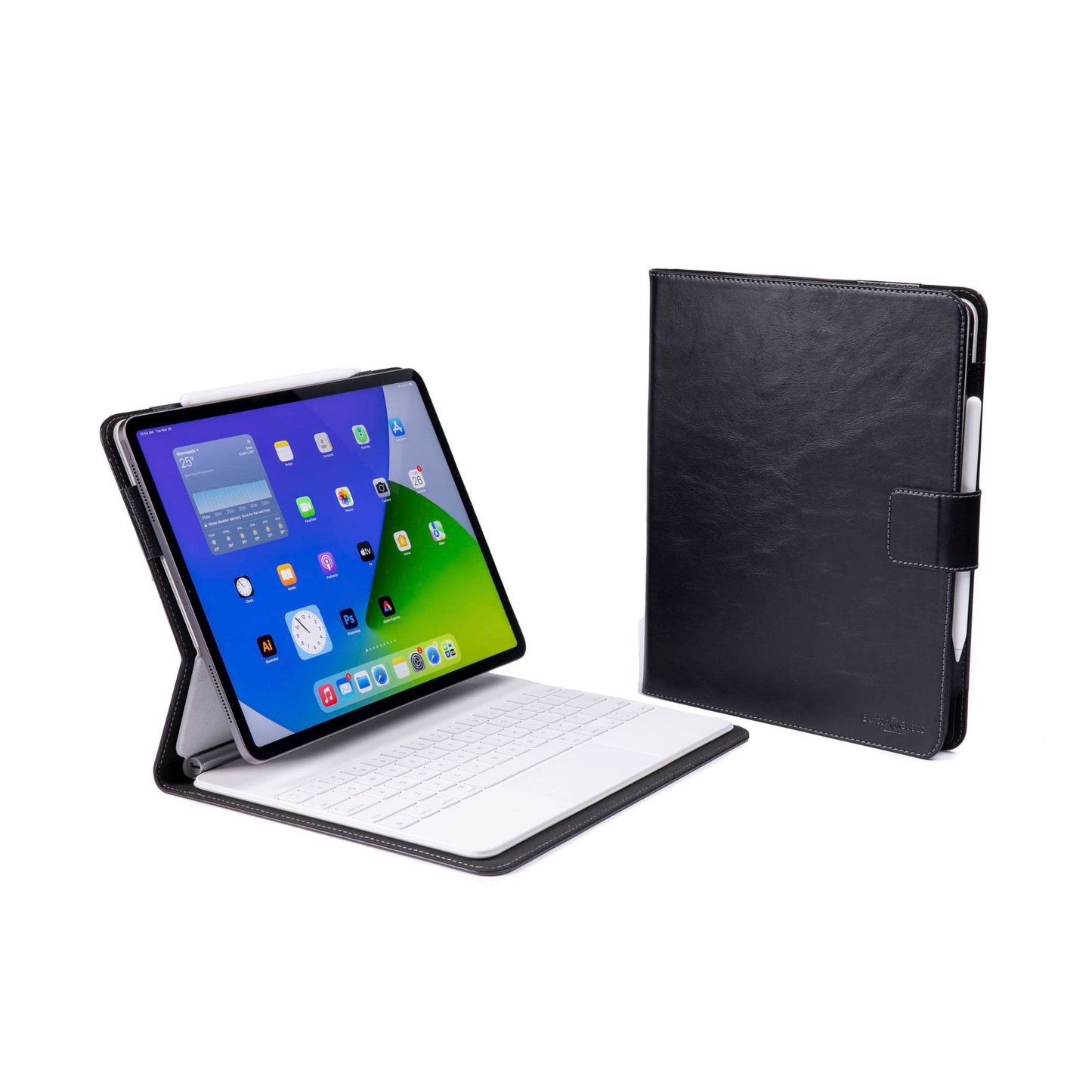 Burton Goods LLC iPad Case Onyx Black Magic Keyboard Leather Case M5 / M4 iPad Pro 13"