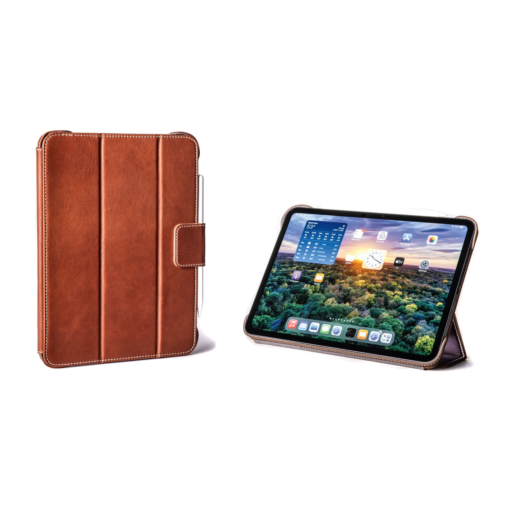 Burton Goods LLC iPad Case Aged Amber Slim Magnetic Leather Case M5 / M4 iPad Pro 11"