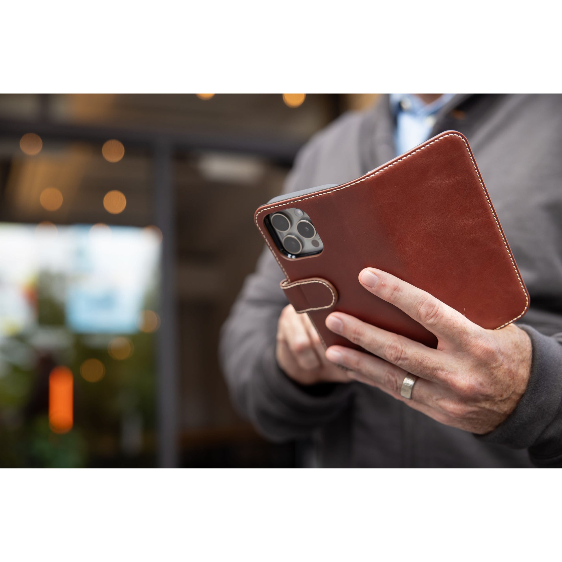 Burton Goods LLC® iPhone Case Luxury Modern Pocket Book For iPhone 16 Pro