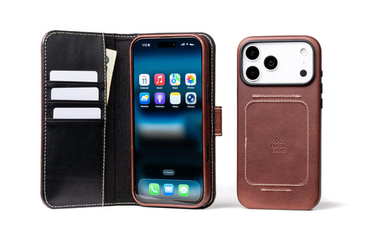 Burton Goods LLC® iPhone Case Mahogany / Mahogany Luxury Pocket Book For iPhone 17 Pro Max