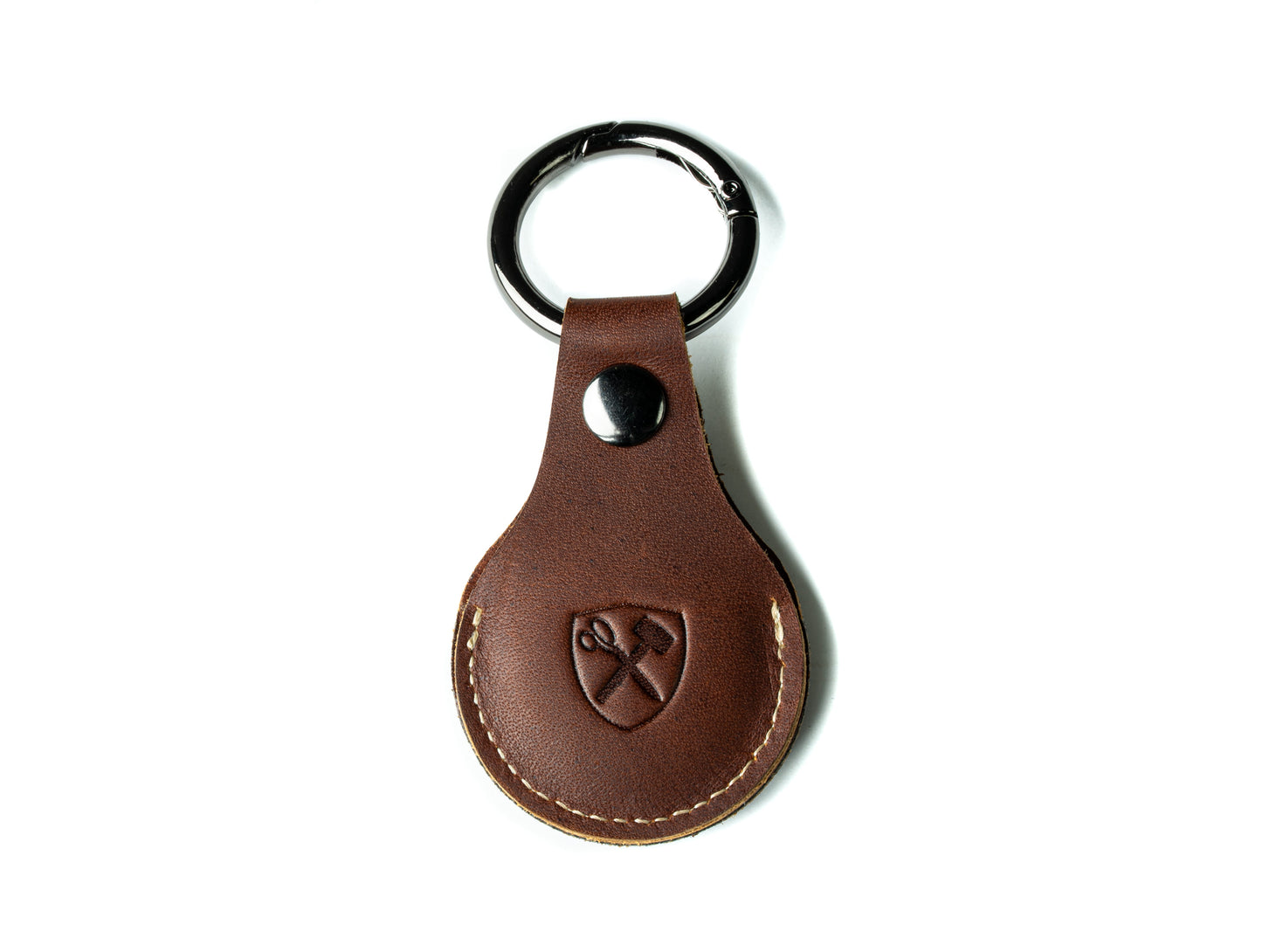 Burton Goods LLC® Leather Airtag Keychain