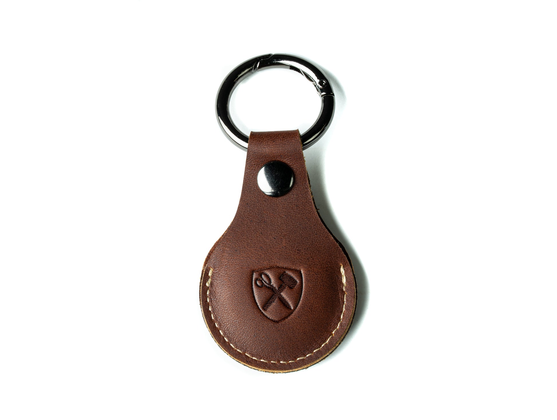 Burton Goods LLC® Leather Airtag Keychain