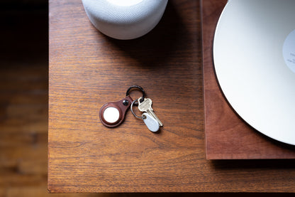 Burton Goods LLC® Leather Airtag Keychain