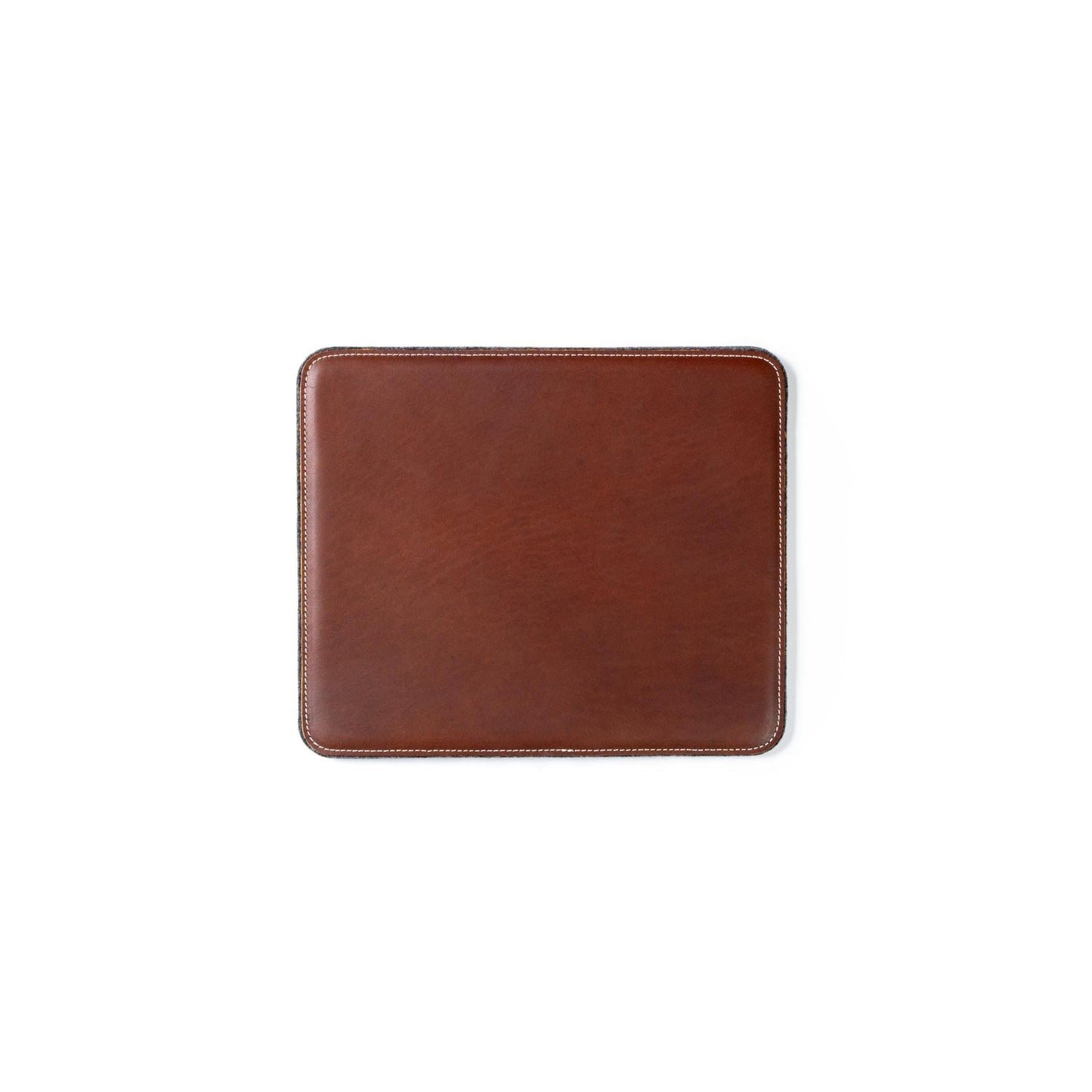 Burton Goods LLC® Leather Accessories Light Mahogany Leather Mouse Pad