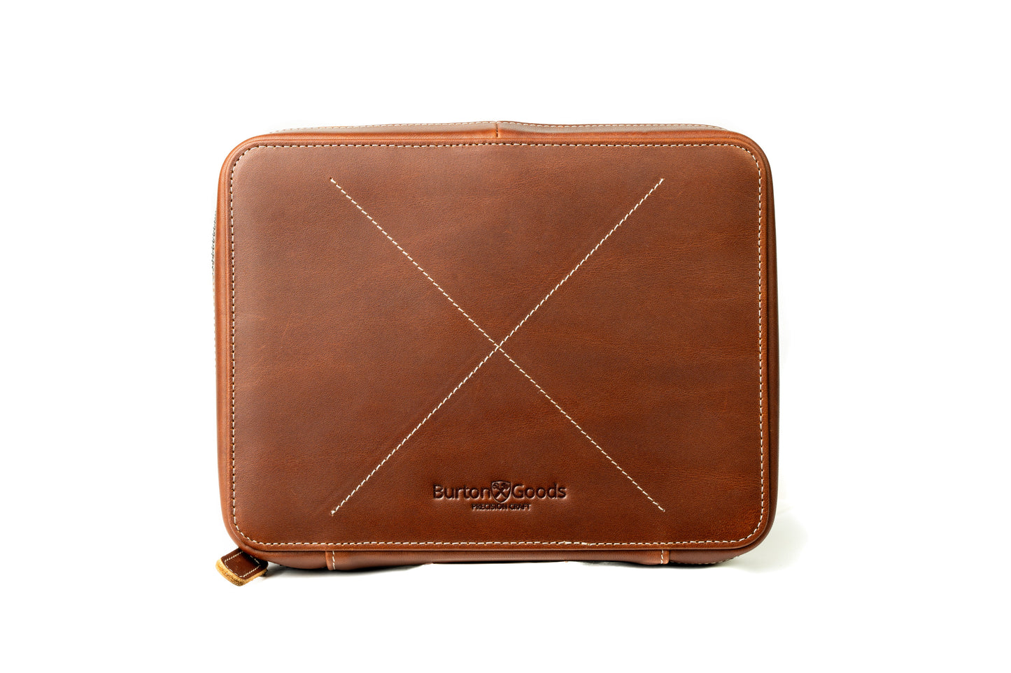 Burton Goods LLC® Light Mahogany Leather Techfolio Cord Organizer