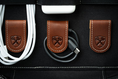 Burton Goods LLC® Leather Techfolio Cord Organizer
