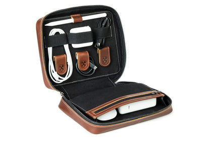 Burton Goods LLC® Leather Techfolio Cord Organizer