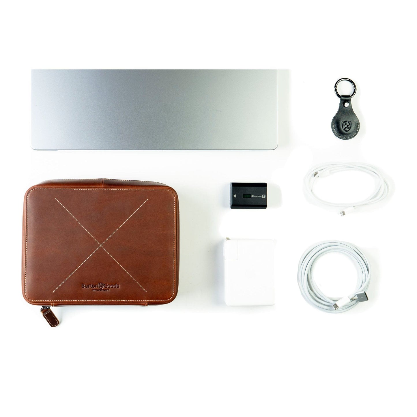 Burton Goods LLC® Leather Accessories Leather Techfolio Cord Organizer