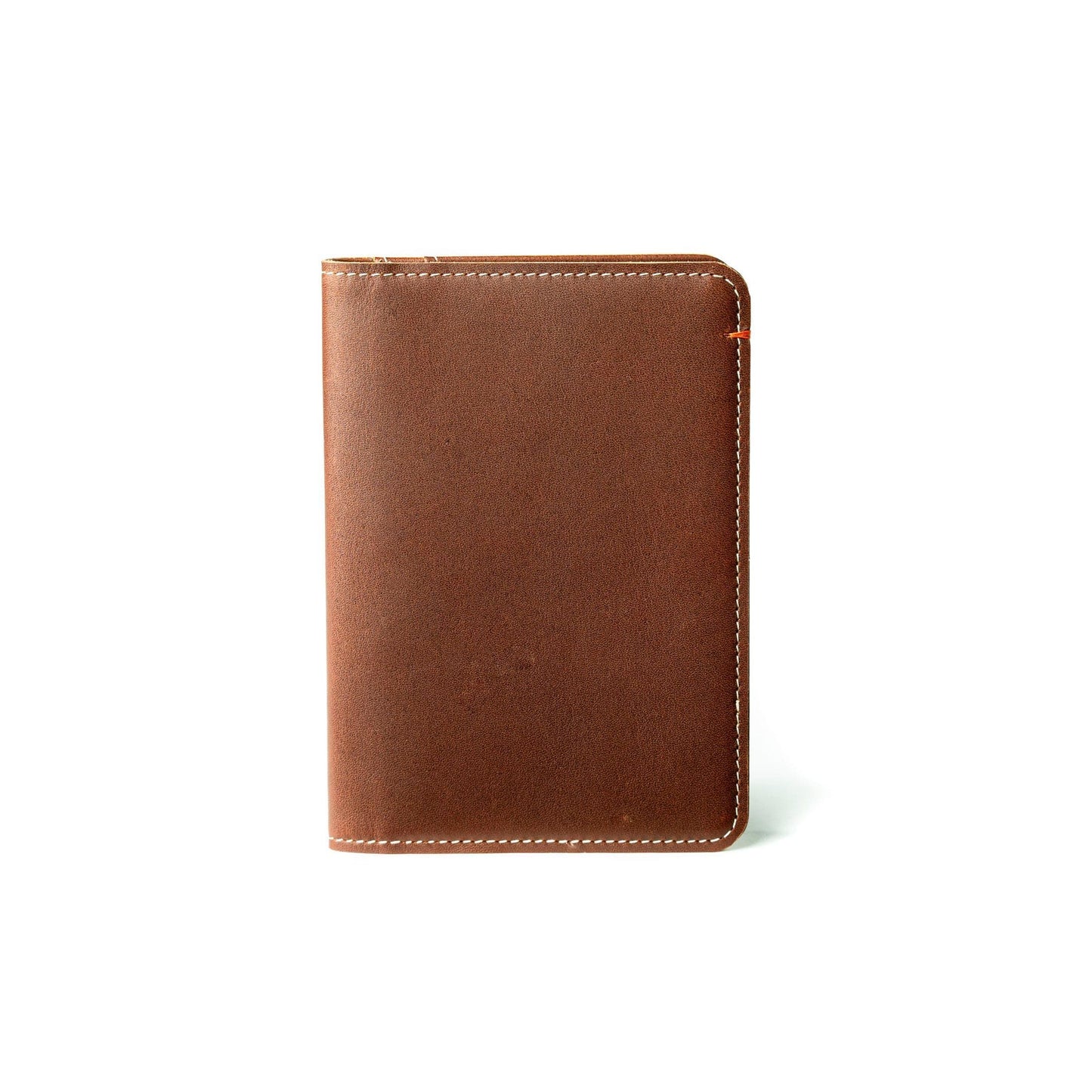Burton Goods LLC® Leather Accessories Light Mahogany Slim Passport Leather Wallet