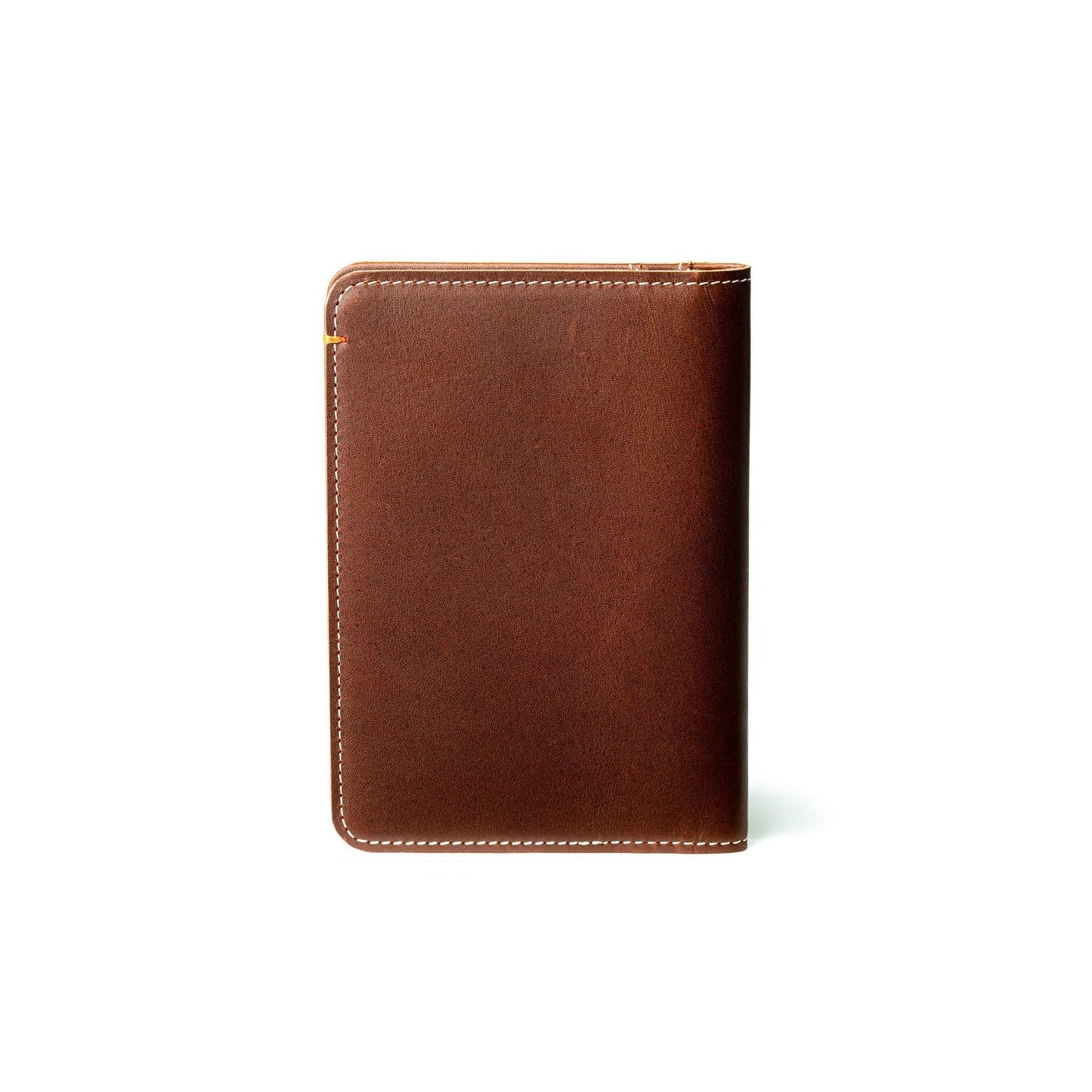 Burton Goods LLC® Leather Accessories Light Mahogany Slim Passport Leather Wallet