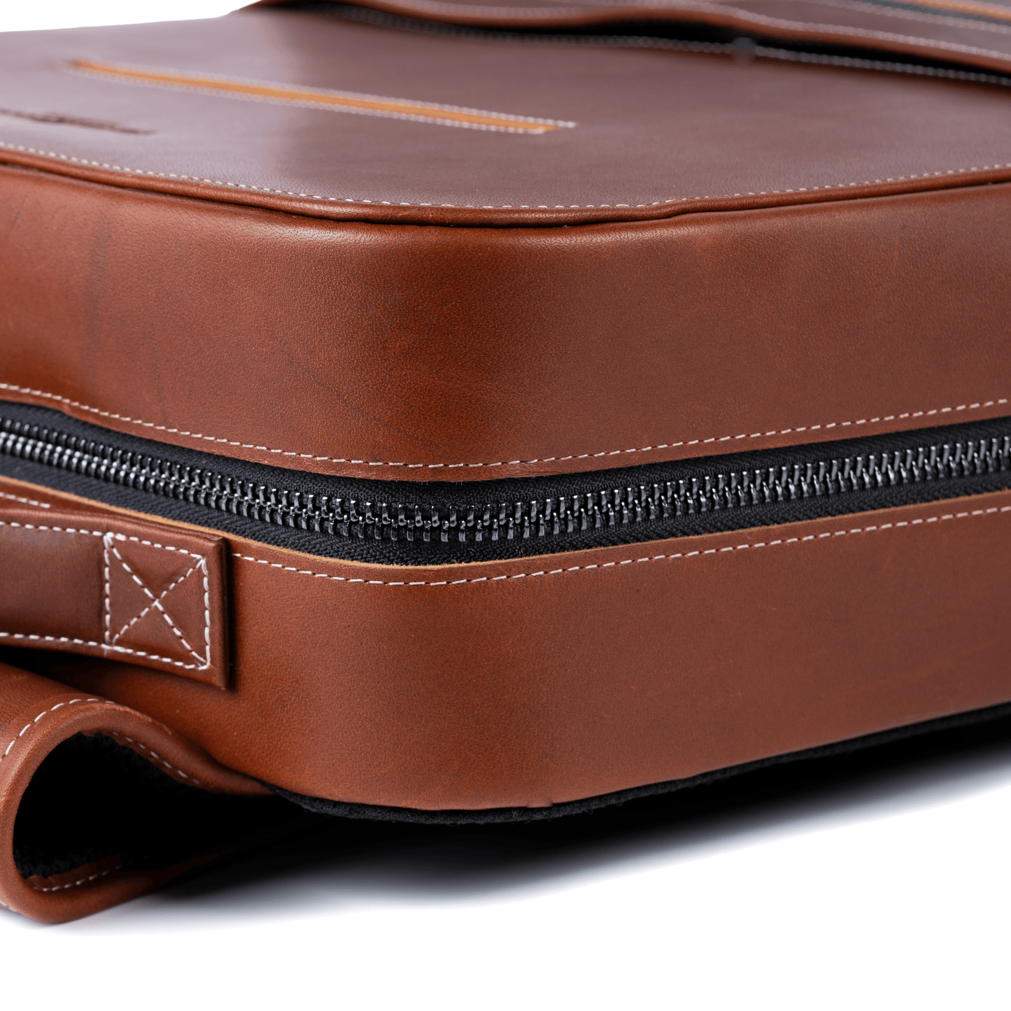 Burton Goods LLC® Leather Bag Mahogany Modern Leather Laptop Backpack