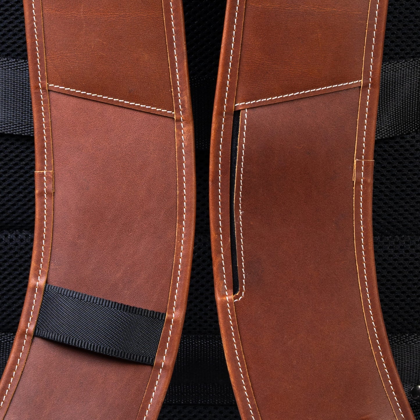 Burton Goods LLC® Leather Bag Mahogany Modern Leather Laptop Backpack