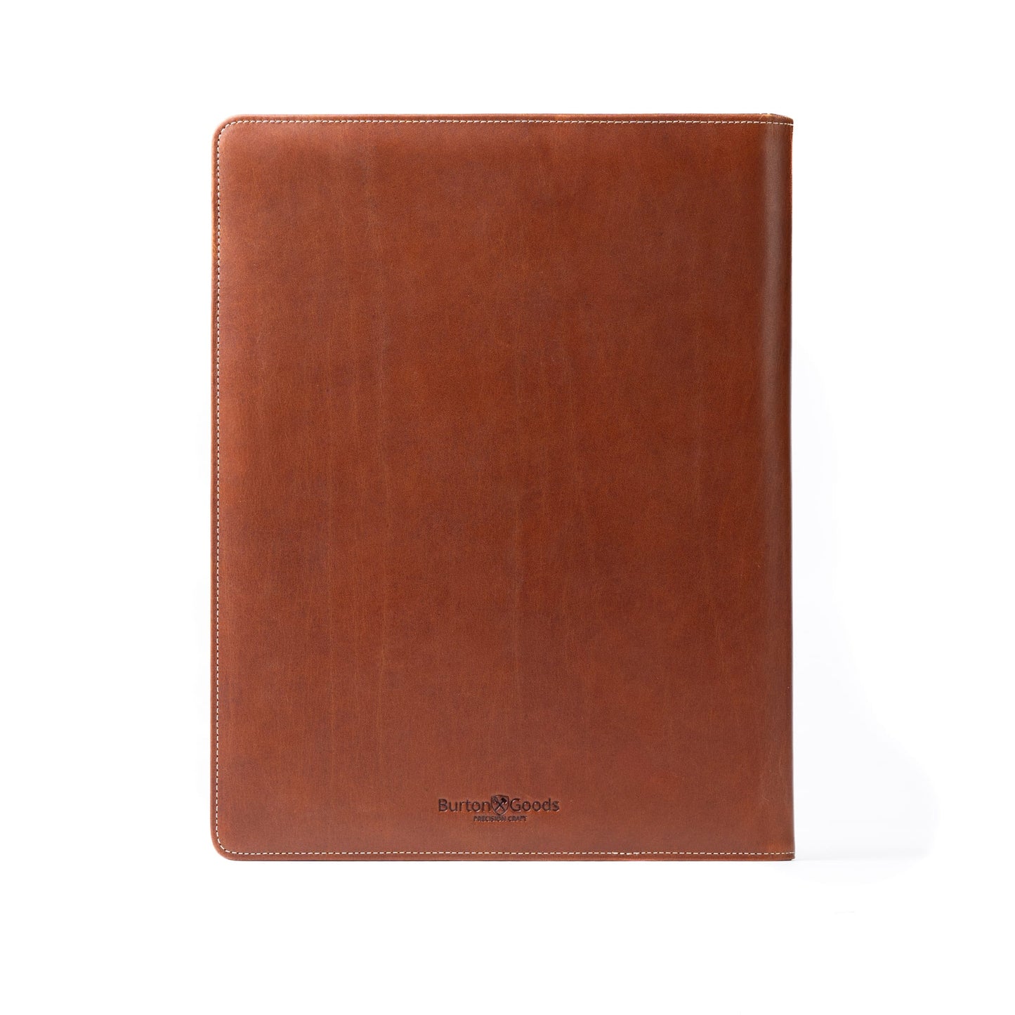 Burton Goods LLC® Light Mahogany Leather Padfolio with iPad sleeve