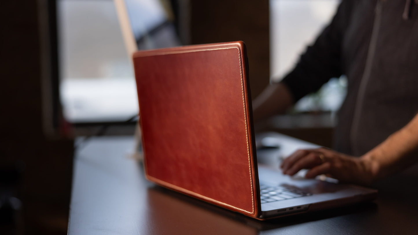 Burton Goods LLC MacBook Air Case Mahogany Luxury Leather Slim Case For MacBook Air 13 Inch
