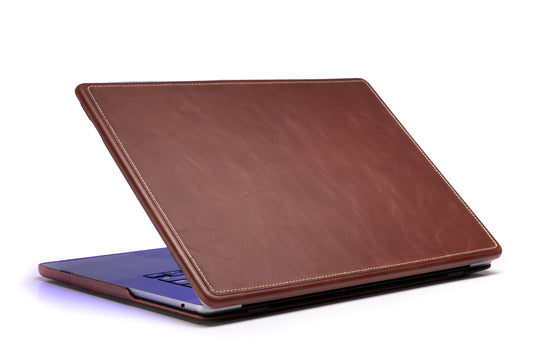 Burton Goods LLC MacBook Air Case Mahogany Luxury Leather Slim Case For MacBook Air 15 Inch