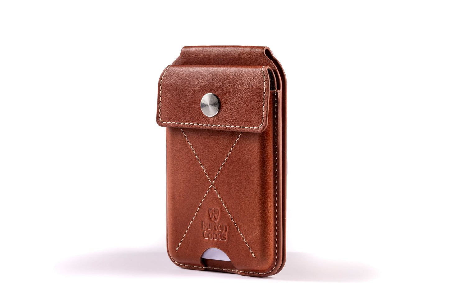 Burton Goods LLC® MagSafe wallet Deep Amber Heritage MagSafe Wallet Stand