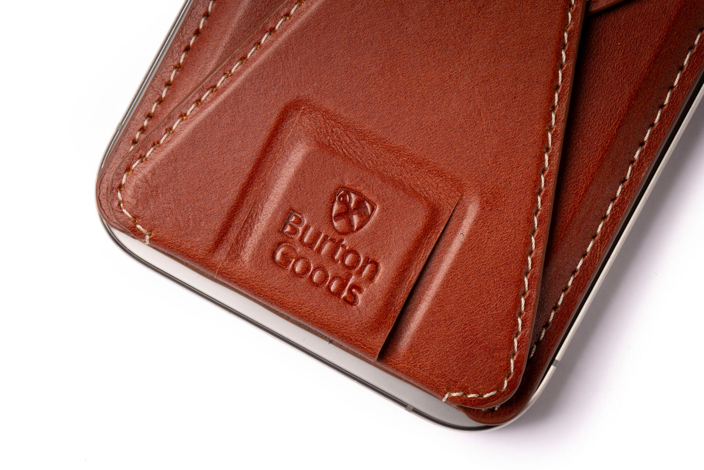 Burton Goods LLC® MagSafe wallet Slim Magsafe Leather Wallet Stand
