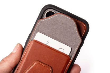 Burton Goods LLC® MagSafe wallet Slim Magsafe Leather Wallet Stand