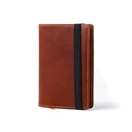 Burton Goods LLC® Light Mahogany / Lined Small Leather Journal Cover
