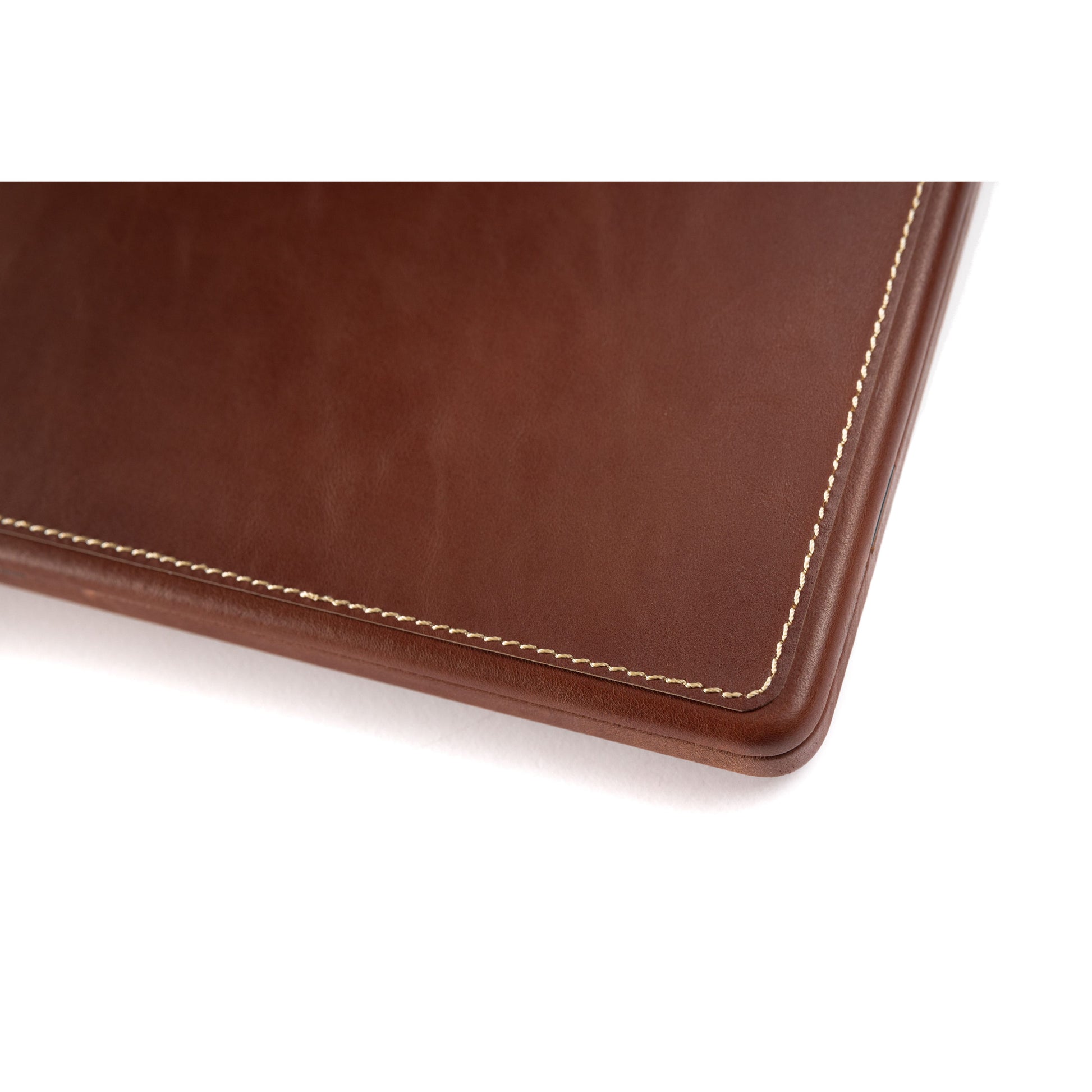 Burton Goods MacBook Case 14” Mahogany Luxury Leather Slim Case For MacBook Pro 14 Inch