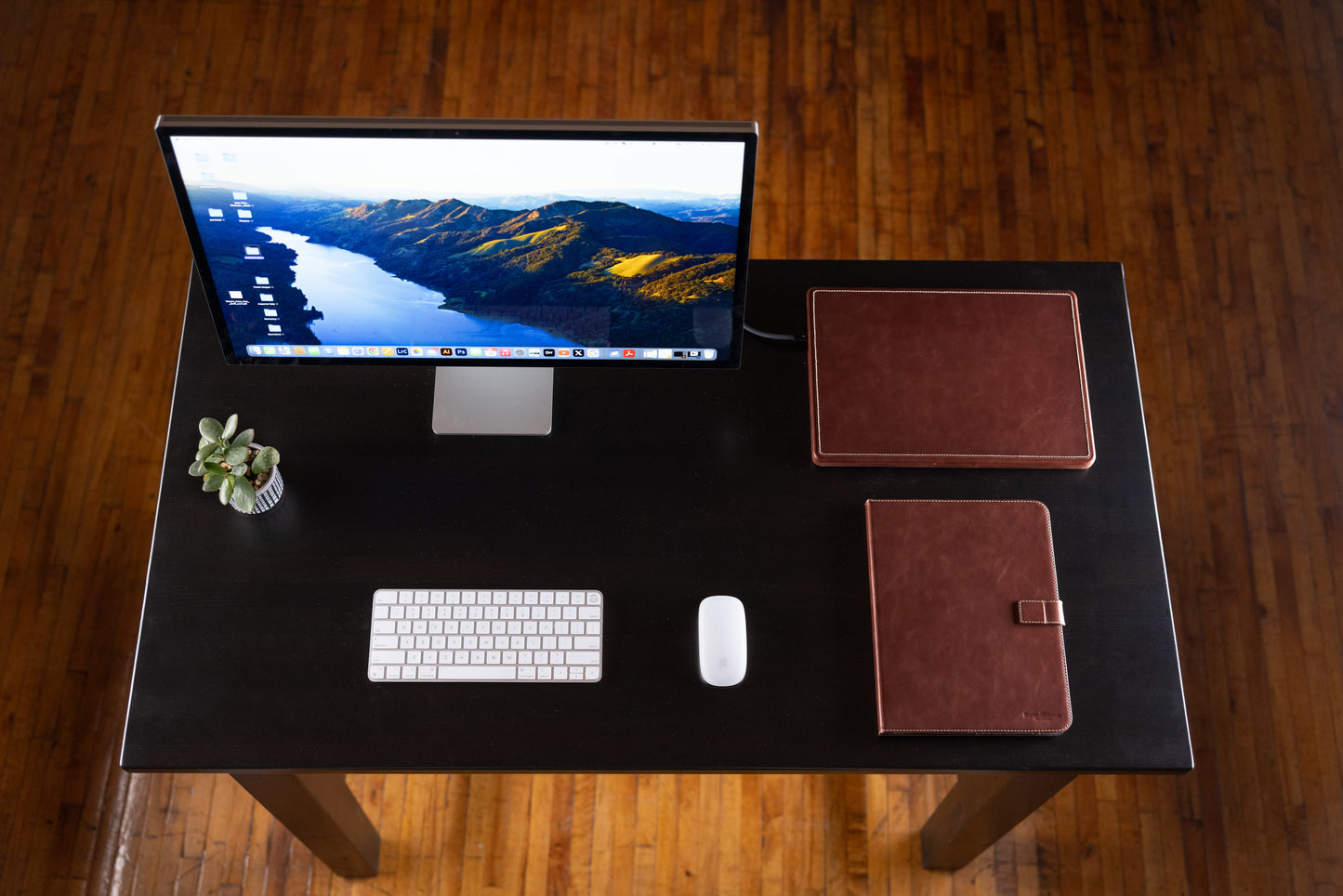 Burton Goods MacBook Case 16” Mahogany Luxury Leather Slim Case For MacBook Pro 16 Inch