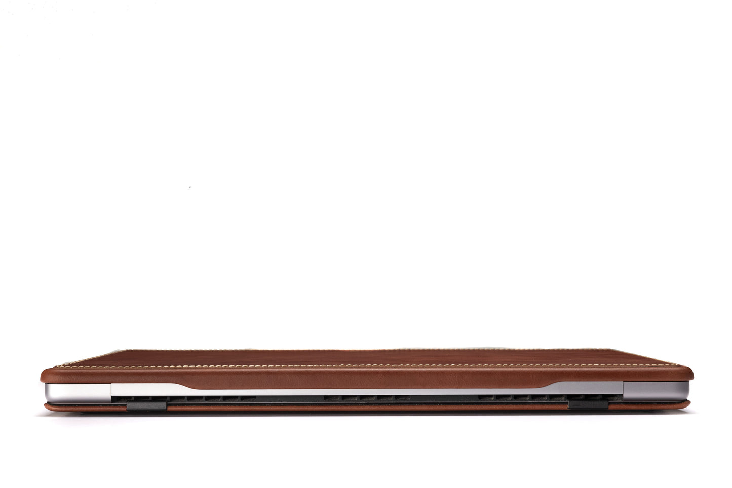 Burton Goods MacBook Case 16” Mahogany Luxury Leather Slim Case For MacBook Pro 16 Inch
