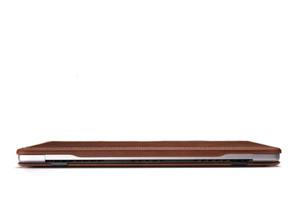Burton Goods MacBook Case 16” Mahogany Luxury Leather Slim Case For MacBook Pro 16 Inch