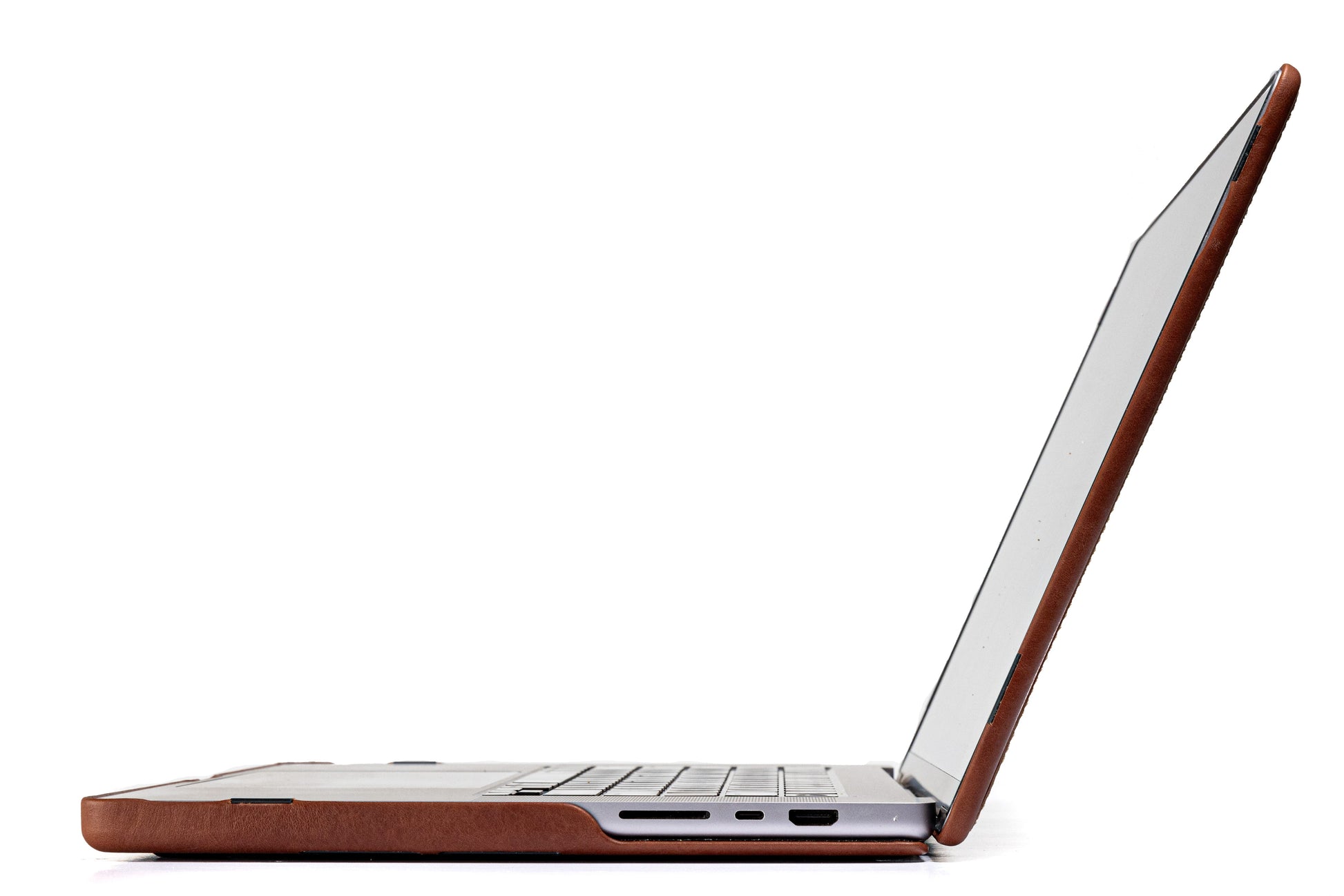 Burton Goods MacBook Case 16” Mahogany Luxury Leather Slim Case For MacBook Pro 16 Inch