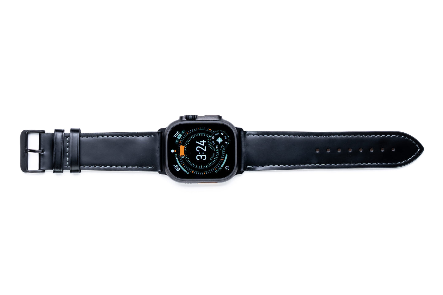 Burton Goods Watch Band Onyx Black / Onyx Black Classic Leather Strap