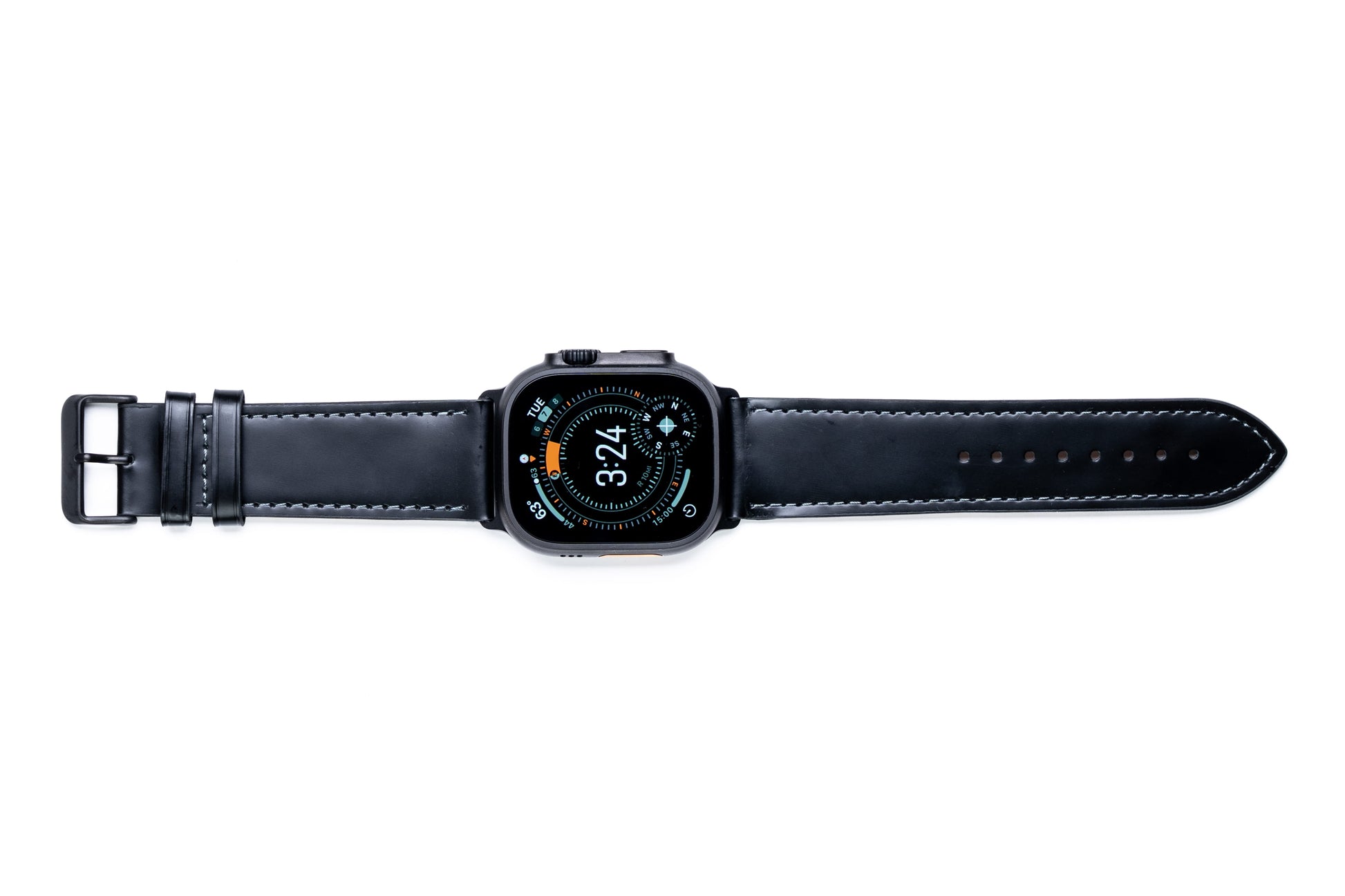 Burton Goods Watch Band Onyx Black / Onyx Black Classic Leather Strap