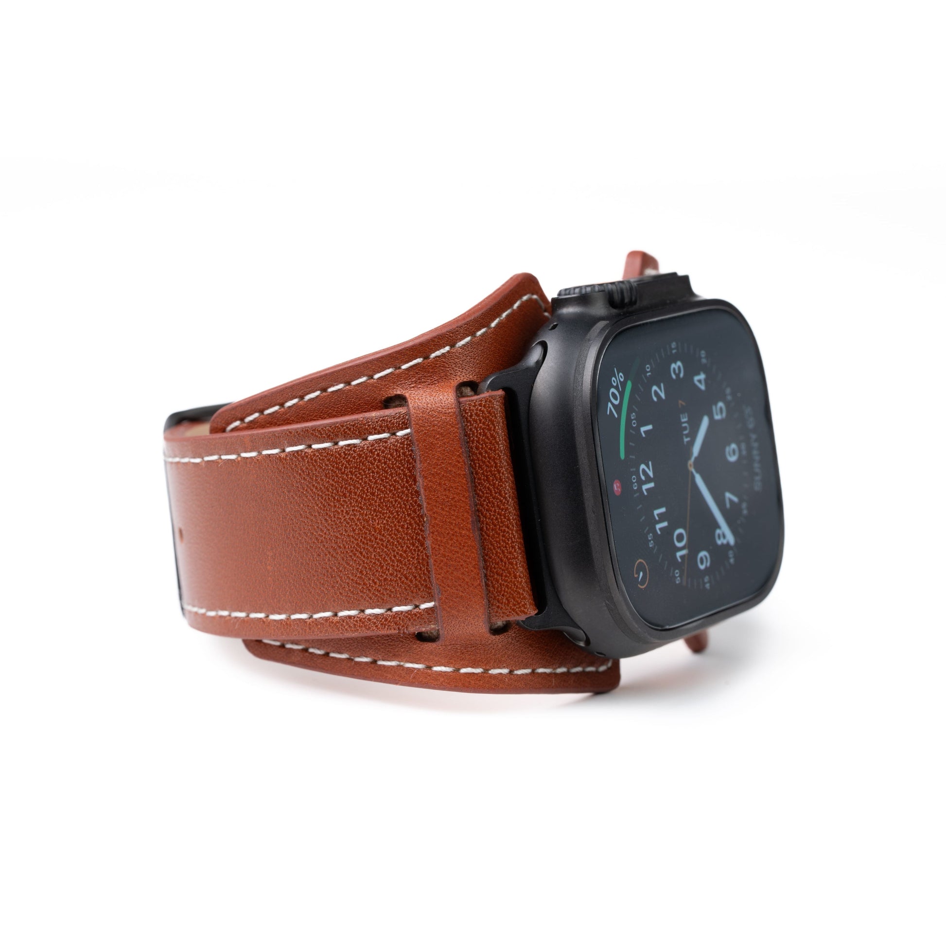 Logan Leather Apple Watch Cuff | Burton Goods – Burton Goods LLC®