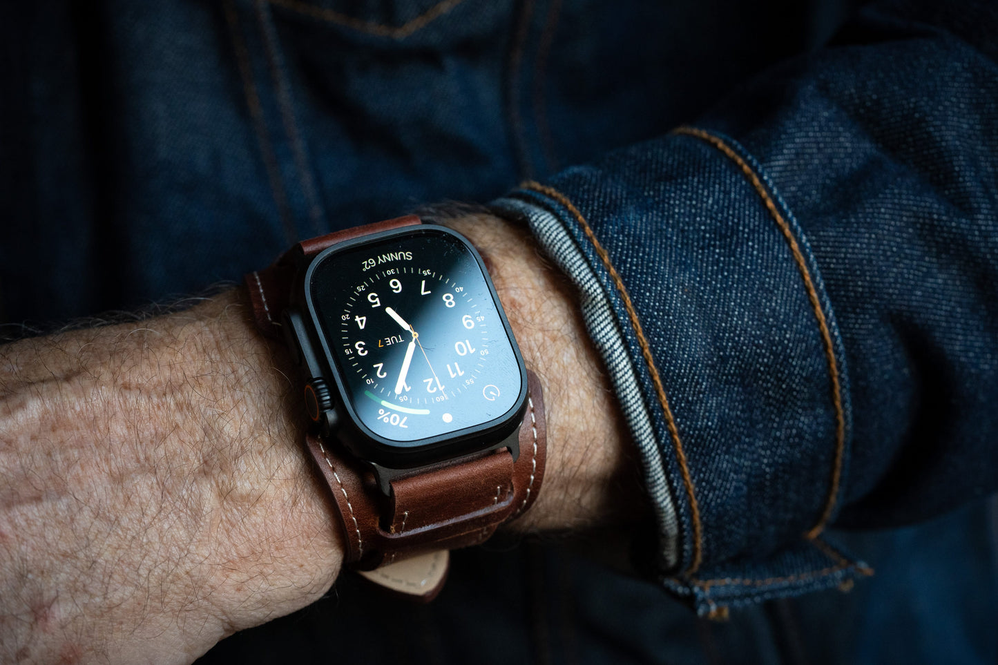Burton Goods Watch Band Slim Logan Leather Cuff
