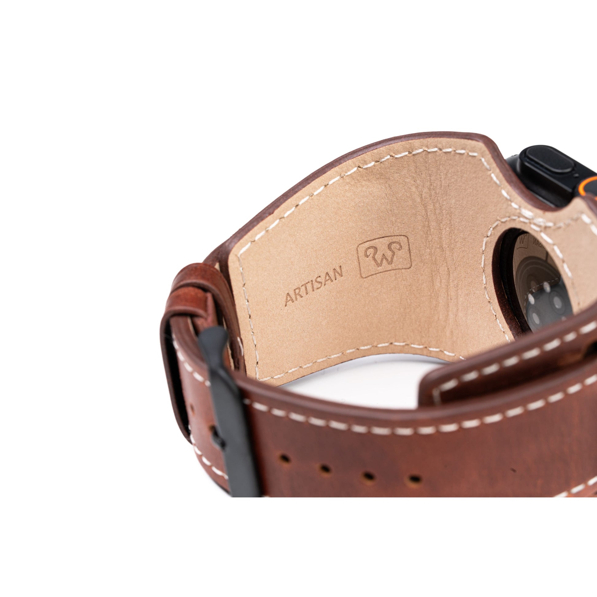 Logan Leather Apple Watch Cuff | Burton Goods – Burton Goods LLC®