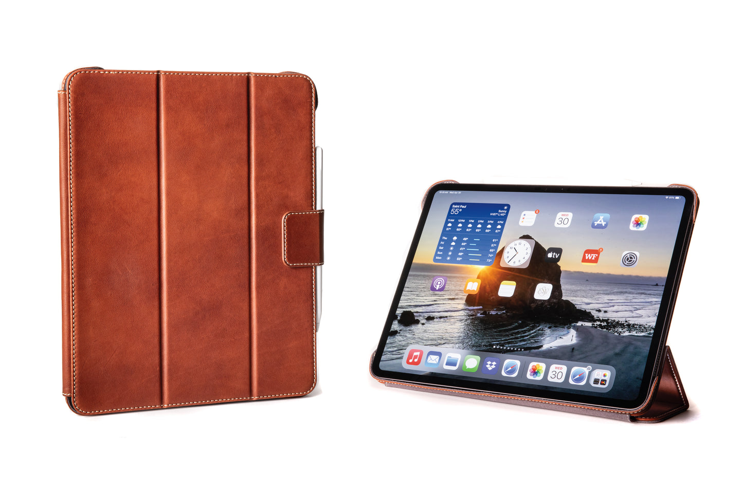 Slim Magnetic Leather iPad Case M4 iPad Pro 13"