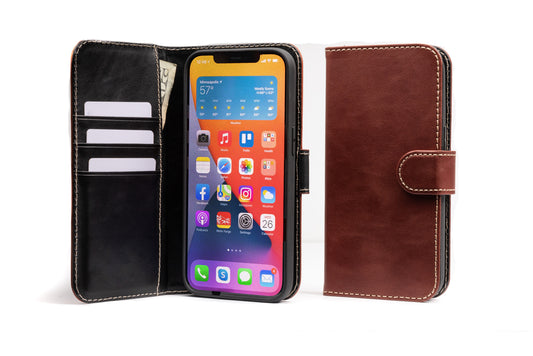Modern Pocket Book Wallet Case For iPhone 13 Pro Max