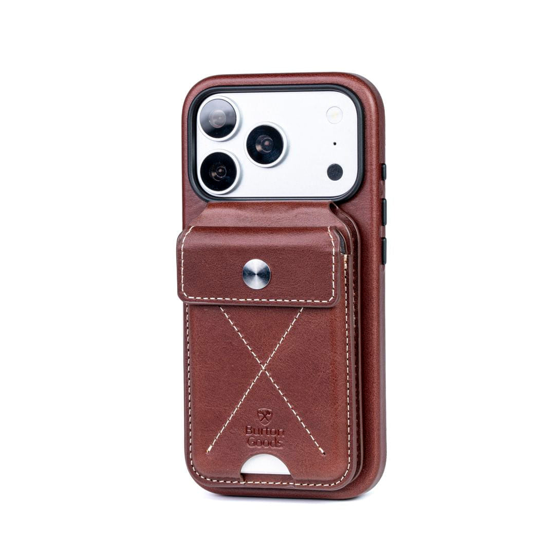 iPhone Case Heritage Case And Wallet Stand Bundle iPhone 18 Pro Burton Goods Mahogany