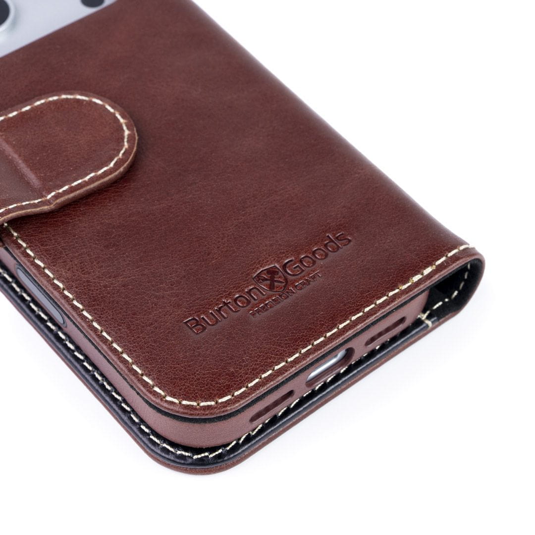 iPhone Case Luxury Pocket Book Wallet Case For iPhone 18 Pro Burton Goods