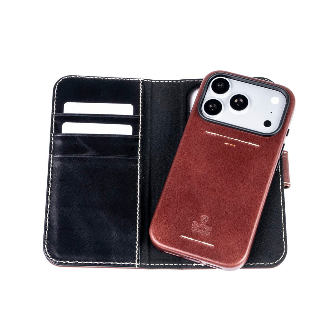 iPhone Case Luxury Pocket Book Wallet Case For iPhone 18 Pro Burton Goods