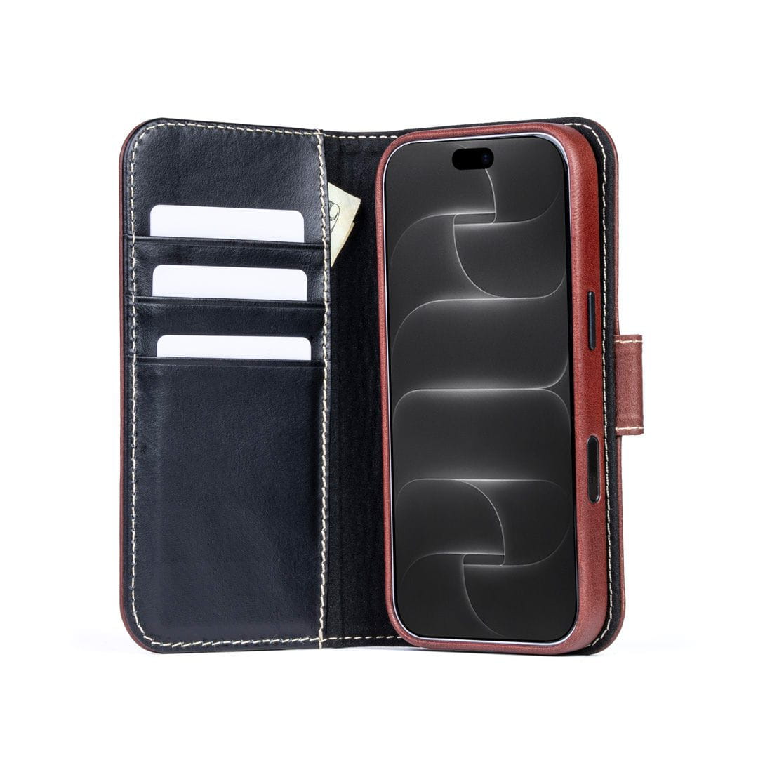 iPhone Case Luxury Pocket Book Wallet Case For iPhone 18 Pro Burton Goods
