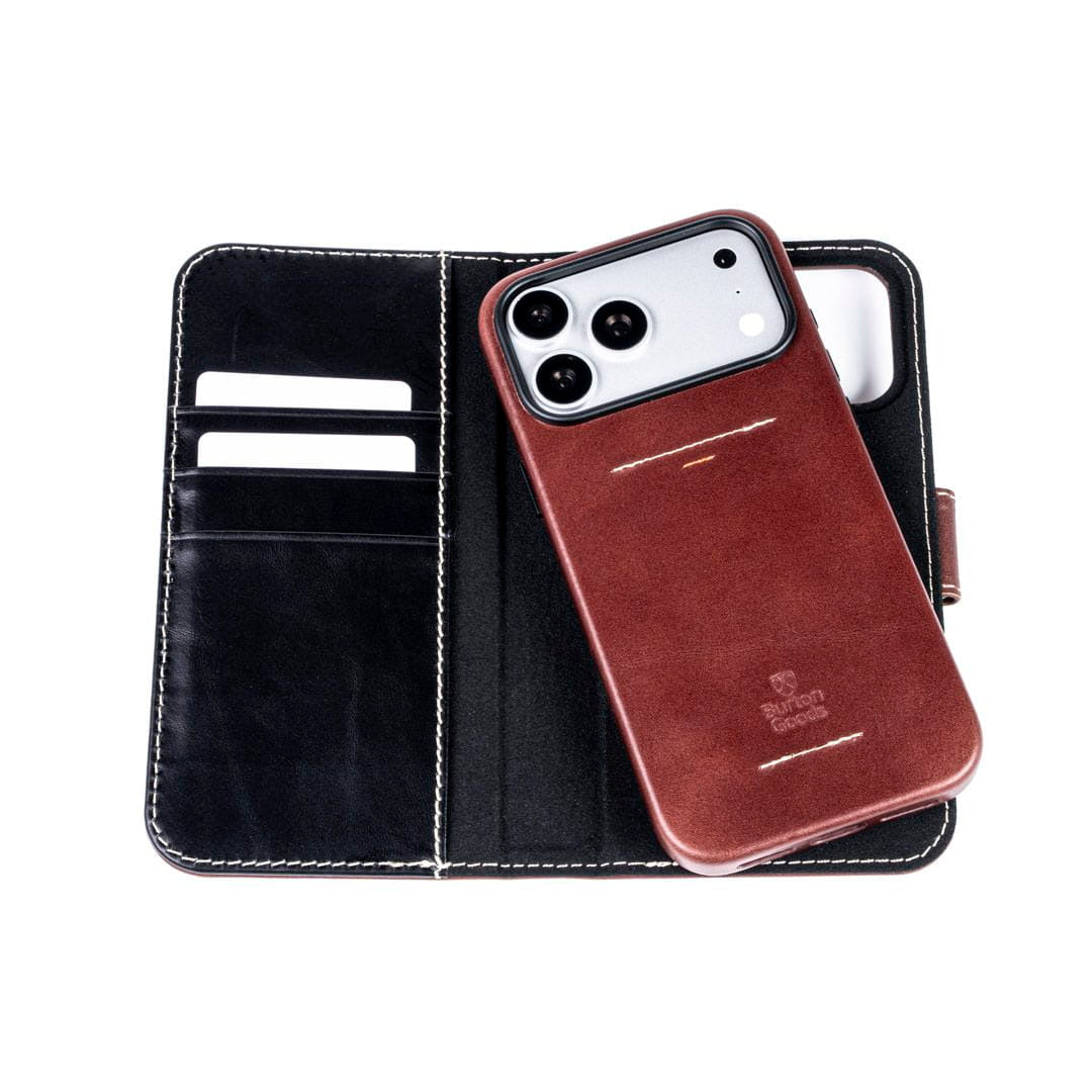 iPhone Case Luxury Pocket Book Wallet Case For iPhone 18 Pro Max Burton Goods