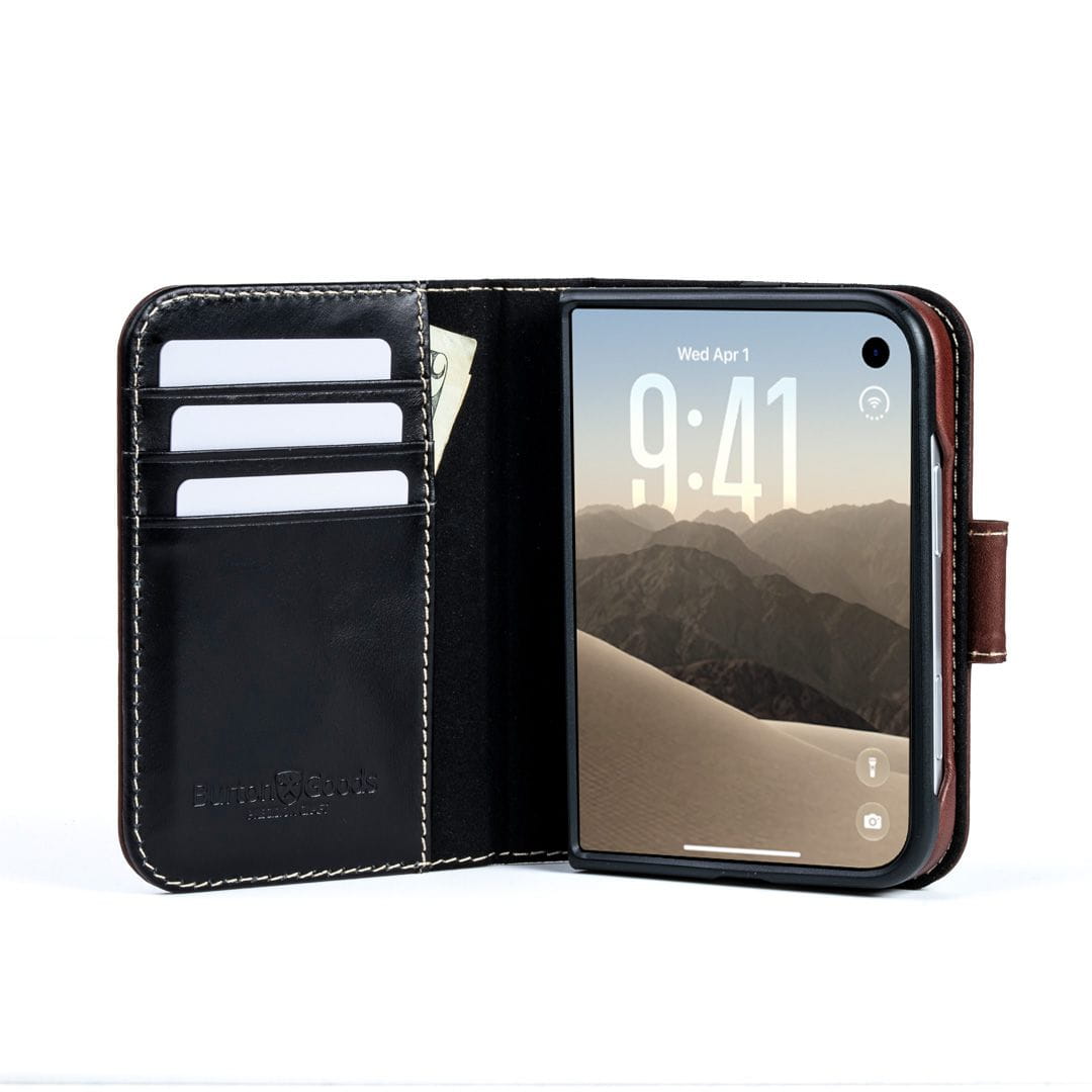 iPhone Case The Pocket Book Leather Case For iPhone 18 Duo Burton Goods